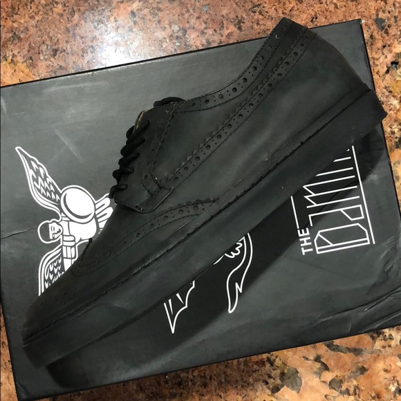 The Damned Piano-Man Black Men’s Leather Sneakers - Picture 5 of 8